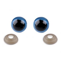 Biztonsági szemek babákhoz, plüssállatokhoz, Ø10mm, 10db, 740678, kék