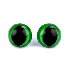 Butika.hu hobby webáruház - Biztonsági szemek, cicaszemek, plüssállatokhoz, Ø14mm, 10db, 800106, zöld