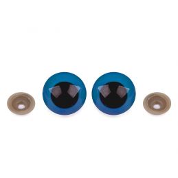 Butika.hu hobby webáruház - Biztonsági szemek babákhoz, plüssállatokhoz, Ø30mm, 4db, 800918, kék