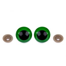 Butika.hu hobby webáruház - Biztonsági szemek babákhoz, plüssállatokhoz, Ø30mm, 4db, 800918, zöld