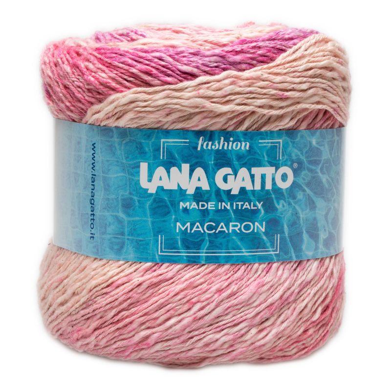 Butika.hu hobby webáruház - Lana Gatto Macaron színátmenetes kötőfonal, pamut, 100g, 9539, Rosa/Fuxia