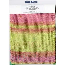 Butika.hu hobby webáruház - Lana Gatto Smoothie színátmenetes kötőfonal, pamut, Tencel, selyem, 100g, 9542, Beige/Arancio