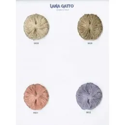 Butika.hu hobby webáruház - Lana Gatto Muffin kötőfonal flitterekkel, pamut és újrahasznosított poliészter, 50g, 9601, Salmone