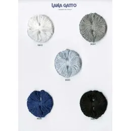 Butika.hu hobby webáruház - Lana Gatto Muffin kötőfonal flitterekkel, pamut és újrahasznosított poliészter, 50g, 9603, Bianco