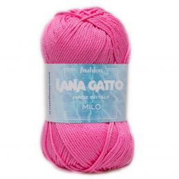 Lana Gatto Milo kötő/horgoló fonal, 100% mercerizált pamut, 50g, 8687, Rose