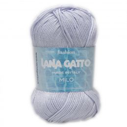 Butika.hu hobby webáruház - Lana Gatto Milo kötő/horgoló fonal, 100% mercerizált pamut, 50g, 8689, Lavender Light