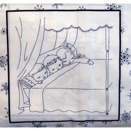 Butika.hu hobby webáruház - Kifestős karácsonyi paneles anyag, amerikai patchwork pamutvászon, 110cm/0,5m