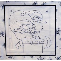 Butika.hu hobby webáruház - Kifestős karácsonyi paneles anyag, amerikai patchwork pamutvászon, 110cm/0,5m