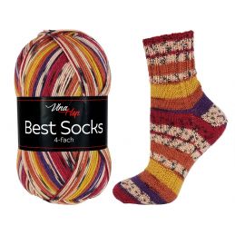 Butika.hu hobby webáruház - Vlna Hep, Best Socks önmintázó zoknifonal, 100g, 7328-2