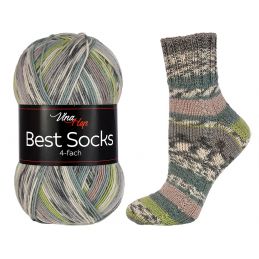 Butika.hu hobby webáruház - Vlna Hep, Best Socks önmintázó zoknifonal, 100g, 7305-4