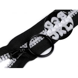Butika.hu hobby webáruház - Műanyag fogú bontható cipzár GT10, betű fogakkal, 5mm, 80cm hosszú, 590461, fekete