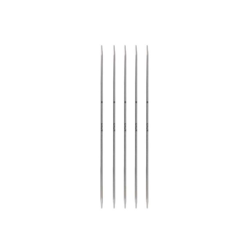 Butika.hu hobby webáruház - KnitPro Mindful egyenes, fém, zokni/harisnya kötőtű, 2.25mm/15cm, K36002