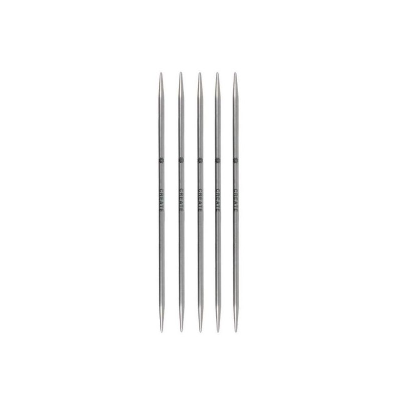 Butika.hu hobby webáruház - KnitPro Mindful egyenes, fém, zokni/harisnya kötőtű 3.75mm/15cm, K36008