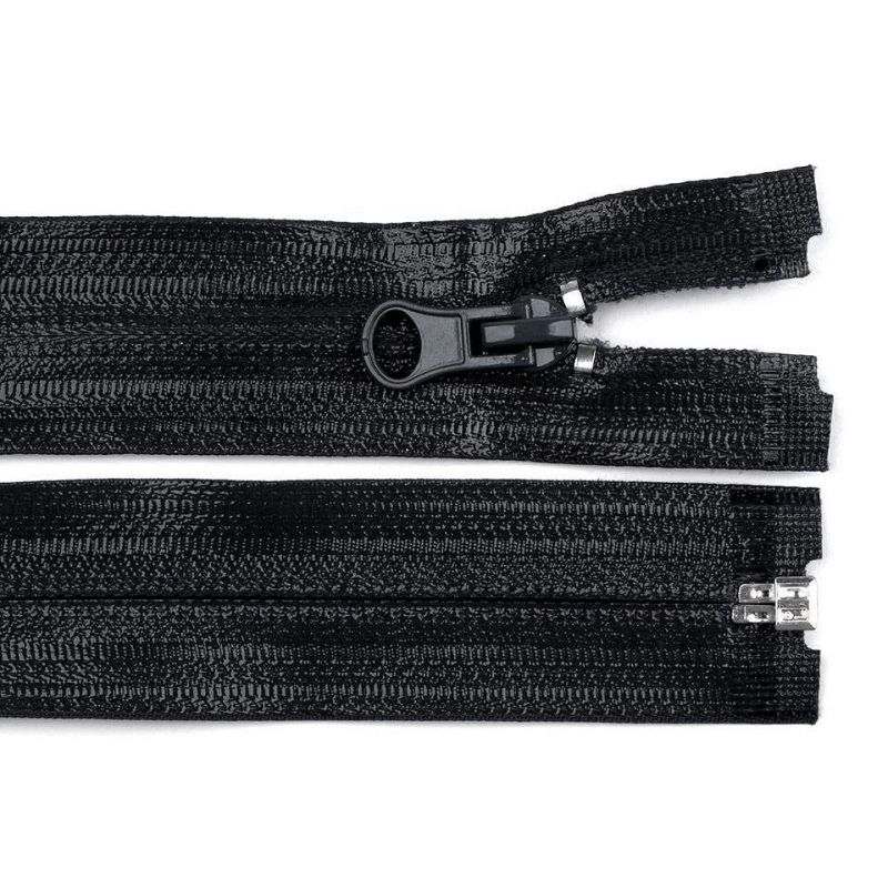 Butika.hu hobby webáruház - Vízálló műanyag fogú bontható cipzár, 7mm, 60cm hosszú, 270329, fekete