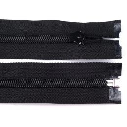 Butika.hu hobby webáruház - Vízálló műanyag fogú bontható cipzár, 7mm, 60cm hosszú, 270329, fekete