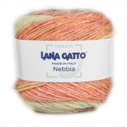 Lana Gatto Nebbia kötő és horgolófonal, merinó gyapjú, selyem és alpaka, 30202, Pesca Mix
