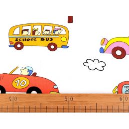 Butika.hu hobby webáruház - Kids and cars mintás anyag patchwork pamutvászon, 160cm/0,5m - 380898
