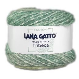 Lana Gatto Tribeca kötő és horgolófonal, pamut, merinó gyapjú és alpaka, 100g, 30134, Verde mix