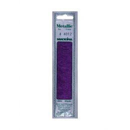 Madeira Metallic Mouline fémszálas hímzőfonal, No.4, 20m, 9834, 4012 lila