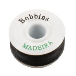 Madeira Bobbinfil műszálas alsószállal felorsózott papírorsó, 120m, fekete