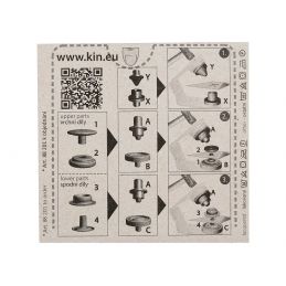 Butika.hu hobby webáruház - Beüthető patent Koh-I-Nor, 15mm, 10db, 630450 - arany