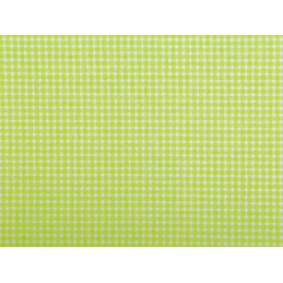 Apró kockás mintás zöld-fehér anyag patchwork pamutvászon, 160cm/0,5m, 380900-2