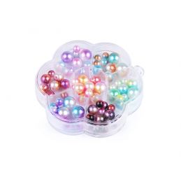 Butika.hu hobby webáruház - Színes műanyag gyöngyök készletben, 340502, mix2, gömbölyű gyöngyök