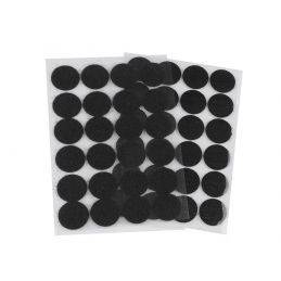 Butika.hu hobby webáruház - Öntapadó tépőzár karikák, Ø25mm, 840876, fekete