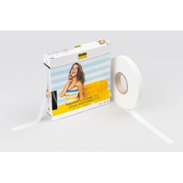Vlieseline seam tape flaxible, bevasalható vetex szalag, rugalmas ruhanemük szegésére, 15mm x 5m