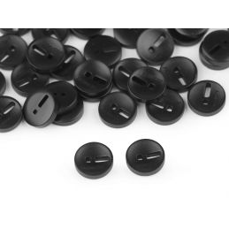 Butika.hu hobby webáruház - Fashion műanyag dekor gomb, felkiáltójellel, 11mm, 10db, 120733, fekete
