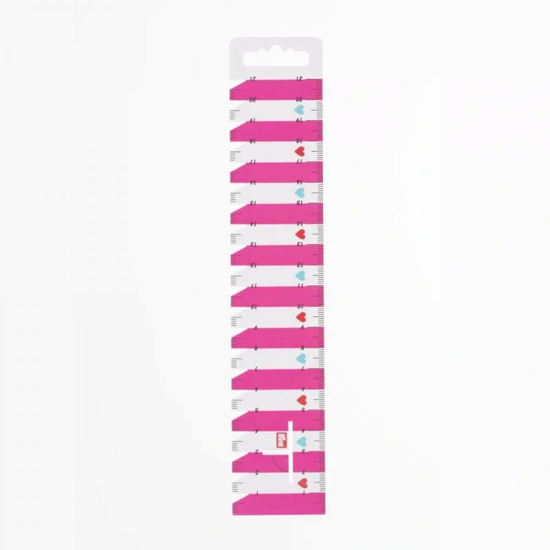 Butika.hu hobby webáruház - I love Prym hajlékony vonalzó, pink, 4.5x24cm, 610737