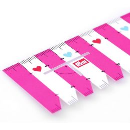 Butika.hu hobby webáruház - I love Prym hajlékony vonalzó, pink, 4.5x24cm, 610737