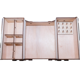 Butika.hu hobby webáruház - Szétnyitható kézimunka doboz, lézervágott, kézműves termék, 25x25x14cm
