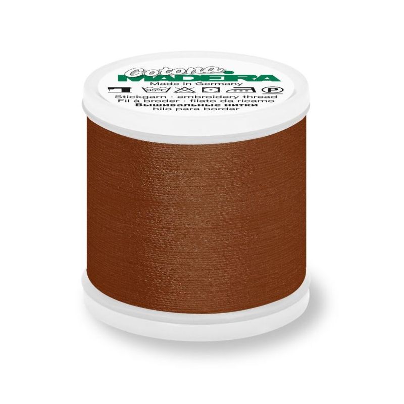 Butika.hu hobby webáruház - Madeira Cotona kézi és gépi, himző- és quilting cérna 200m, No.30, barna - 669