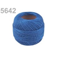 Hímzőcérna Cotton Perle Nitarna, Uni - 290104, 5642, cyan kék