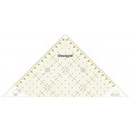 Butika.hu hobby webáruház - PRYM - Omnigrid patchwork háromszögű vonalzó, 45 fok, 15cm, 611314