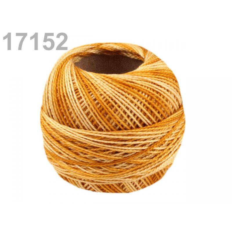 Butika.hu hobby webáruház - Hímzőcérna Cotton Perle Nitarna - policolor, 290019, 17152, deep yellow