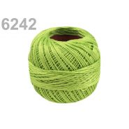 Hímzőcérna Cotton Perle Nitarna, Uni - 290104, 6242, világos lime zöld