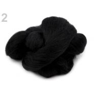 Butika.hu hobby webáruház - Fésült újzélandi merinó gyapjú nemezeléshez, 20g - fekete, 2