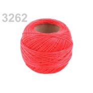 Hímzőcérna Cotton Perle Nitarna, Uni - 290104, 3262, Poppy Red